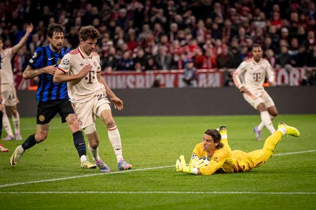 FOOTBALL : UEFA Champions League, FC Bayern Munich - Inter Milan, quarter-final, first leg, Allianz Arena. 08 04 2025 Yann Sommer 1  Copyright: xElyxandroxCEGARRAx