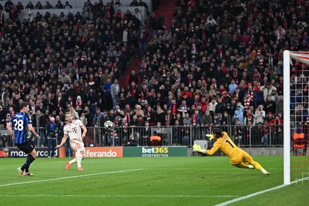 Harry Kane of FC Bayern Monaco in action during the UEFA Champions League quarter finals first leg match between FC Bayern Monaco and Inter FC Internazionale, on Avril 8th, 2025, at Allianz Arena stadium in Monaco, Germany Credit: Tiziano Ballabio  Copyright: xTizianoxBallabio IPAxSportx xipa-agency.netx xx IPA_56286069 IPA_Agency_IPA56286069