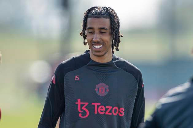 Manchester United, ManU FC Training Leny Yoro 15 of Manchester United F.C during Manchester United FC Training ahead of the Lyon v Manchester United Europa League Quarter-Final match, at Carrington Training Centre, Manchester, England, United Kingdom on 9 April 2025 Credit: Mike Morese Every Second Media Editorial use only. All images are copyright Every Second Media Limited. No images may be reproduced without prior permission. Copyright: xIMAGO EveryxSecondxMediax ESM-1411-0018 MikexMoresex xEveryxSecondxMediax