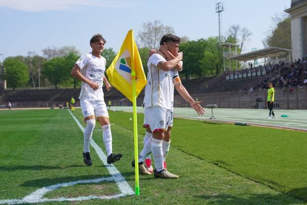 Cagliari s alessandro vinciguerra celebrates 0-1 during the Primavera Italy Cup final soccer match between Milan and Cagliari at Arena Civica Gianni Brera in Milan , North Italy - Wednesday April 09 , 2025 . - Soccer .  Copyright: xSpada LaPressex