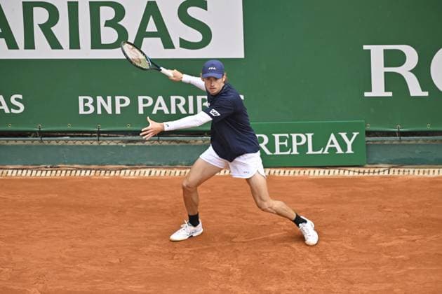 Tennis : Rolex Monte Carlo Masters 2025 - ATP, Tennis Herren - 08 04 2025 Tennis : Rolex Monte Carlo Masters 2025 - Atp - Alex de Minaur Monaco  Copyright: xChryslenexCaillaudx