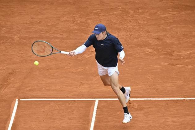 Tennis : Rolex Monte Carlo Masters 2025 - ATP, Tennis Herren - 08 04 2025 Tennis : Rolex Monte Carlo Masters 2025 - Atp - Alex de Minaur Monaco  Copyright: xChryslenexCaillaudx