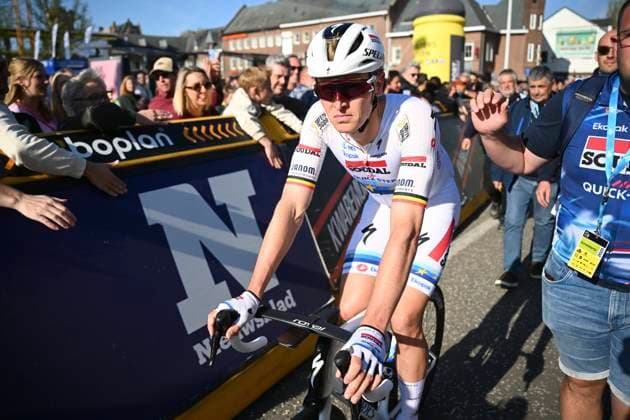 Scheldeprijs 2025 cycling race SCHOTEN, BELGIUM - APRIL 09 : Merlier Tim (BEL) of Soudal Quick-Step after the Men Elite UCI 1.Pro 113th Flanders Classics Scheldeprijs cycling race with start in Terneuzen and finish in Schoten (205,2 km) on April 09, 2025 in Schoten, Belgium, 09 04 2025 ( Motordriver Guy De Vuyst & Schoten Belgium  Copyright: xTomasxSiskx