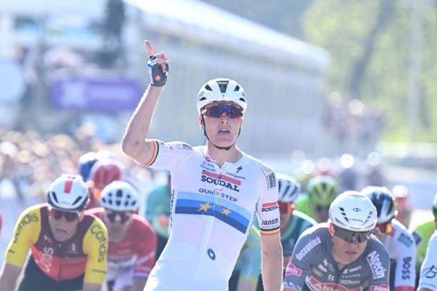 09-04-2025 Scheldeprijs; 2025, Soudal - Quick Step; Merlier, Tim; Schoten; 