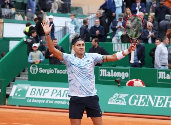 Rolex Monte-Carlo Masters PHOTOPQR NICE MATIN Dylan Meiffret ; Monaco ; 09 04 2025 ; Rolex Monte-Carlo Masters. ICI : Alejandro Tabilo Monaco France  Copyright: xPHOTOPQR NICExMATIN MAXPPPxDylanxMeiffretx 20250409NIM2403 20250409NIM2403