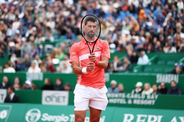Rolex Monte-Carlo Masters PHOTOPQR NICE MATIN Dylan Meiffret ; Monaco ; 09 04 2025 ; Rolex Monte-Carlo Masters. ICI : Novak Djokovic Monaco France  Copyright: xPHOTOPQR NICExMATIN MAXPPPxDylanxMeiffretx 20250409NIM2411 20250409NIM2411