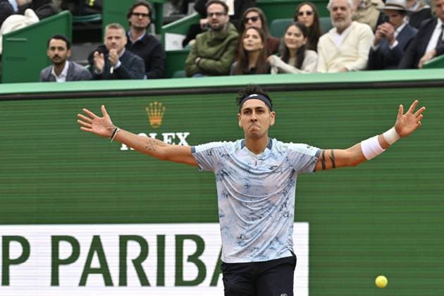 Tennis : Rolex Monte Carlo Masters 2025 - ATP, Tennis Herren - 08 04 2025 Tennis : Rolex Monte Carlo Masters 2025 - Atp - Alejandro Tabilo Monaco  Copyright: xChryslenexCaillaudx