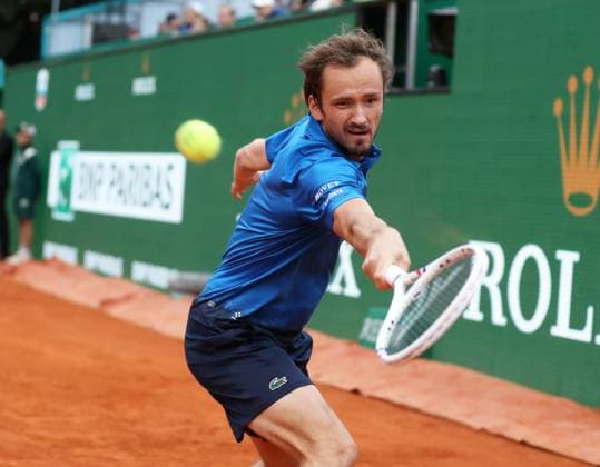 Rolex Monte-Carlo Masters PHOTOPQR NICE MATIN Dylan Meiffret ; Monaco ; 09 04 2025 ; Rolex Monte-Carlo Masters. ICI : Daniil Medvedev Monaco France  Copyright: xPHOTOPQR NICExMATIN MAXPPPxDylanxMeiffretx 20250409NIM2536 20250409NIM2536