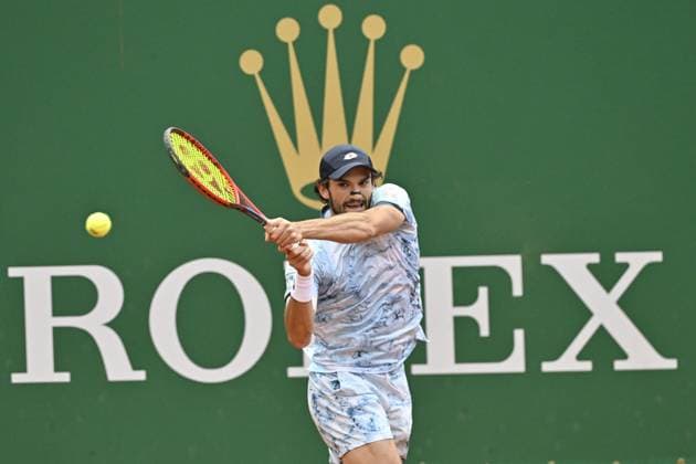 Tennis : Rolex Monte Carlo Masters 2025 - ATP, Tennis Herren - 08 04 2025 Tennis : Rolex Monte Carlo Masters 2025 - Atp - Valentin Vacherot Monaco  Copyright: xChryslenexCaillaudx