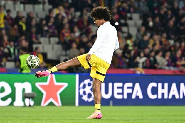 Karim Adeyemi 27 Borussia Dortmund , FC Barcelona vs Borussia Dortmund, Football, Champions League, Quarter-final, 09 04 2025 Barcelona Catalonia Spain Copyright: xkolbert-press MarcxNiemeyerx