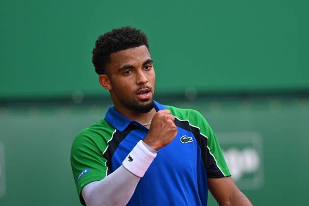 Rolex Monte-Carlo 2025 Masters 1000 - Day 4 Arthur Fils (FRA) during his second match at the Monaco Rolex Masters in Monte Carlo, on April, 9, 2025. Photo by Corinne Dubreuil ABACAPRESS.COM Monte-Carlo Monaco  Copyright: xDubreuilxCorinne ABACAx