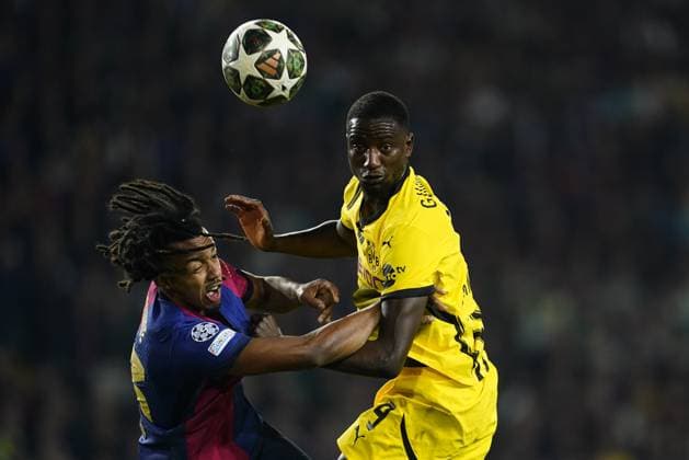 Barcelona, Spain, Season 2024 2025, UEFA Champions League, Quarter-Finals, first leg, FC Barcelona, Barca v Borussia Dortmund, Lluis Companys Stadium, 9 April 2025 Copyright: xSergioxRuizx xPressinphotox
