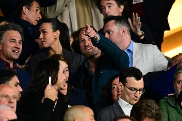 FOOTBALL : PSG vs Aston Villa - Ligue des Champions - 09 04 2025 Prince William attends the UEFA Champions League match between Paris Saint Germain and Aston Villa FC at Parc Des Princes on April 09 , 2025 in Paris, France. ( Photo by Dante Badano PsnewZ ) - ParisFrance  Copyright: xDantexBadanox
