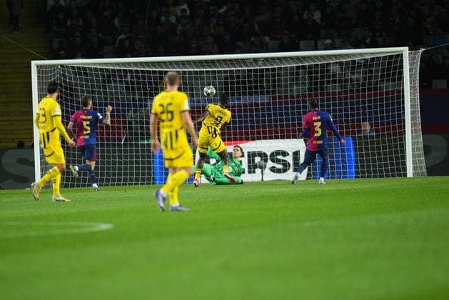 Barcelona, Spain, Season 2024 2025, UEFA Champions League, Quarter-Finals, first leg, FC Barcelona, Barca v Borussia Dortmund, Lluis Companys Stadium, 9 April 2025 Copyright: xBaguxBlancox xPressinphotox