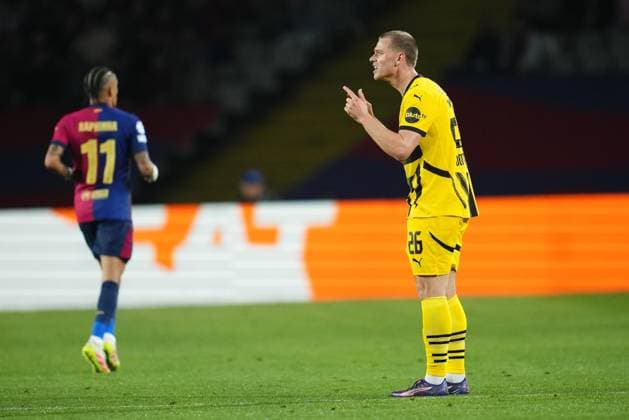 Barcelona, Spain, Season 2024 2025, UEFA Champions League, Quarter-Finals, first leg, FC Barcelona, Barca v Borussia Dortmund, Lluis Companys Stadium, 9 April 2025 Copyright: xBaguxBlancox xPressinphotox