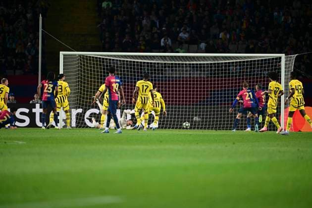 Goal for 1 0 by Paul Cubarsi 2 FC Barcelona , FC Barcelona vs Borussia Dortmund, Football, Champions League, Quarter-final, 09 04 2025 Barcelona Catalonia Spain Copyright: xkolbert-press MarcxNiemeyerx