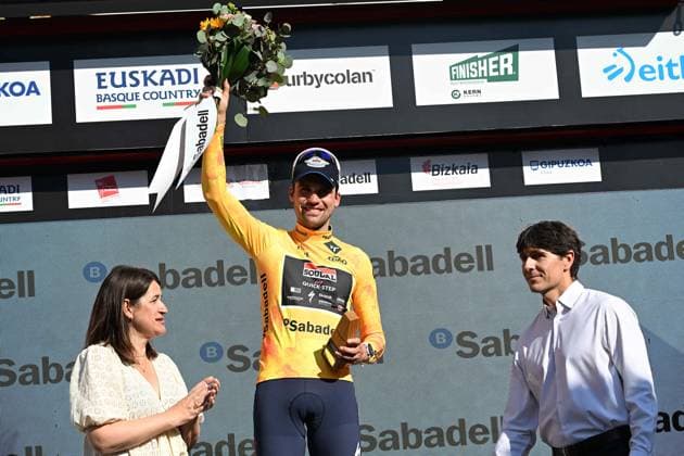 Sport Themen der Woche KW15 Sport Bilder des Tages 09-04-2025 Itzulia Basque Country; Tappa 03 Zarautz - Beasain; 2025, Soudal - Quick Step; Schachmann, Maximilian; Beasain; 