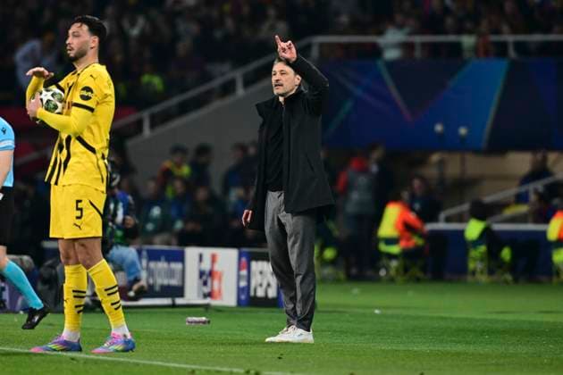 Head coach Niko Kovac Borussia Dortmund , FC Barcelona vs Borussia Dortmund, Football, Champions League, Quarter-final, 09 04 2025 Barcelona Catalonia Spain Copyright: xkolbert-press MarcxNiemeyerx