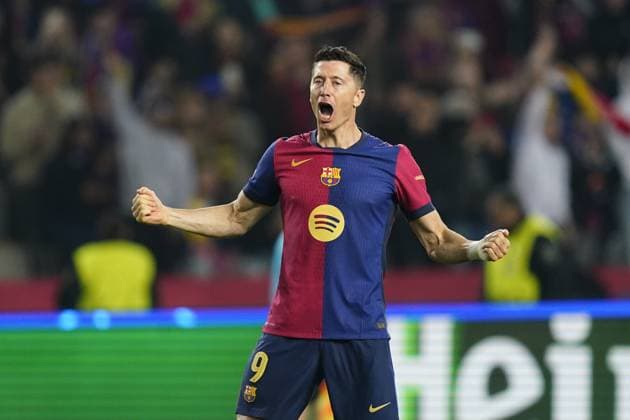 Barcelona, Spain, Season 2024 2025, UEFA Champions League, Quarter-Finals, first leg, FC Barcelona, Barca v Borussia Dortmund, Lluis Companys Stadium, 9 April 2025 Copyright: xSergioxRuizx xPressinphotox