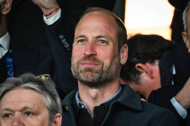 Football, CL, Paris St Germain - Aston Villa, Prince William in the crowd