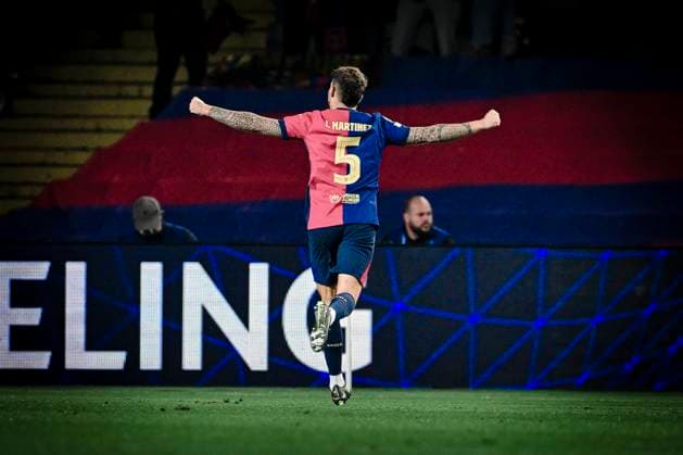 Inigo Martinez 5 FC Barcelona , FC Barcelona vs Borussia Dortmund, Football, Champions League, Quarterfinal, 09 04 2025 Barcelona Catalonia Spain Copyright: xkolbert-press MarcxNiemeyerx