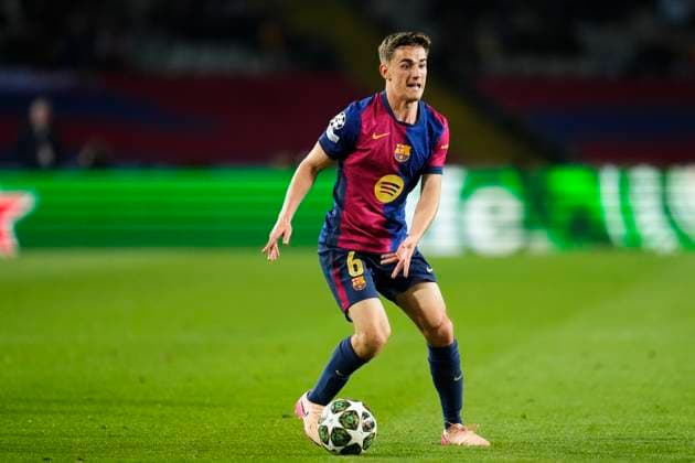 FC Barcelona, Barca v Borussia Dortmund - UEFA Champions League 2024 25 Quarter Final First Leg Gavi central midfield of Barcelona and Spain during the UEFA Champions League 2024 25 Quarter Final First Leg match between FC Barcelona and Borussia Dortmund at Estadi Olimpic Lluis Companys on April 9, 2025 in Barcelona, Spain. Barcelona Spain  Copyright: xJosexBretonx originalFilename:bretonhernandez-fcbarcel250409_npOAb.jpg