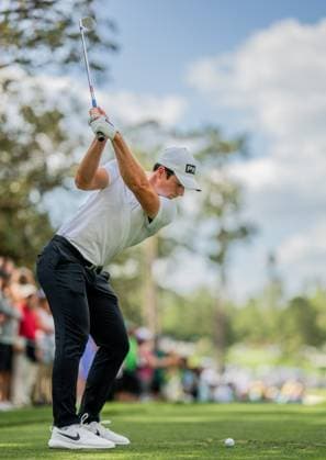 250409 Viktor Hovland of Norway during the par three contest prior to the 2025 Masters Golf Tournament on April 9, 2025 in Augusta Photo Petter Arvidson BILDBYRAN kod PA PA1006 golf masters bbeng the masters augusta Copyright: PETTERxARVIDSON BB250409PA111