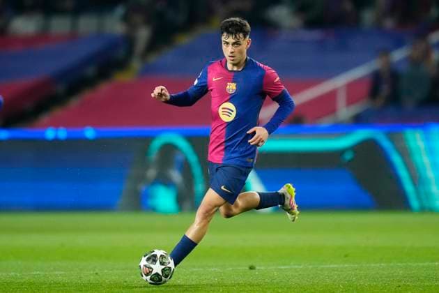 FC Barcelona, Barca v Borussia Dortmund - UEFA Champions League 2024 25 Quarter Final First Leg Pedri central midfield of Barcelona and Spain during the UEFA Champions League 2024 25 Quarter Final First Leg match between FC Barcelona and Borussia Dortmund at Estadi Olimpic Lluis Companys on April 9, 2025 in Barcelona, Spain. Barcelona Spain  Copyright: xJosexBretonx originalFilename:bretonhernandez-fcbarcel250409_npIb8.jpg