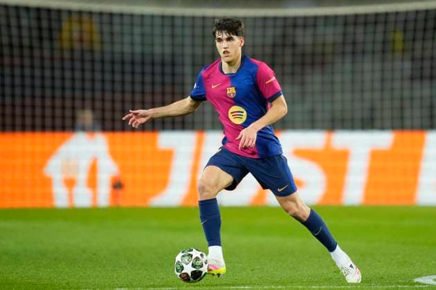FC Barcelona, Barca v Borussia Dortmund - UEFA Champions League 2024 25 Quarter Final First Leg Pau Cubarsi centre-back of Barcelona and Spain during the UEFA Champions League 2024 25 Quarter Final First Leg match between FC Barcelona and Borussia Dortmund at Estadi Olimpic Lluis Companys on April 9, 2025 in Barcelona, Spain. Barcelona Spain  Copyright: xJosexBretonx originalFilename:bretonhernandez-fcbarcel250409_npw94.jpg