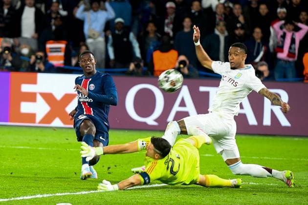 FOOTBALL : Paris Saint-Germain vs Aston Villa - Ligue des Champions - 09 04 2025 Nuno Mendes - PSG vs Aston Villa, Ligue des champions, Parc des Princes, Paris, France, on April 9, 2025. 09 04 2025-Paris, FRANCE. PARISFrance  Copyright: xLIONELxURMANx