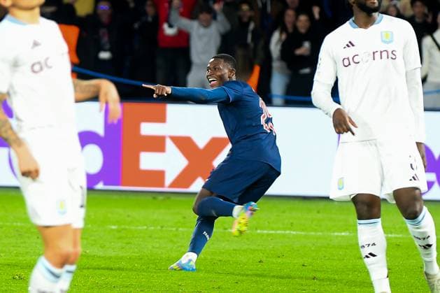 FOOTBALL : Paris Saint-Germain vs Aston Villa - Ligue des Champions - 09 04 2025 Nuno Mendes - PSG vs Aston Villa, Ligue des champions, Parc des Princes, Paris, France, on April 9, 2025. 09 04 2025-Paris, FRANCE. PARISFrance  Copyright: xLIONELxURMANx
