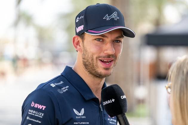 Pierre Gasly BWT Alpine F1 Team, 10 interview, BAH, Formula 1 World Championship, Gulf Air Grand Prix of Bahrain, Bahrain International Circuit, Media Day, 2025 season, 10 04 2025 BAH, Formula 1 World Championship, Gulf Air Grand Prix of Bahrain, Bahrain International Circuit, Media Day, 2025 season, 10 04 2025 Sakhir Copyright: xEibner-Pressefoto Memmlerx EP_MMR