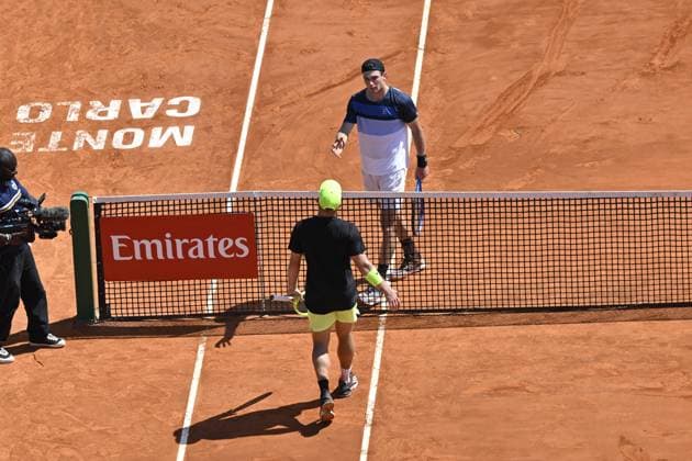 Tennis : Rolex Monte Carlo Masters 2025 - ATP, Tennis Herren - 10 04 2025 Tennis : Rolex Monte Carlo Masters 2025 - Atp - Davidovich Fokina Monaco  Copyright: xChryslenexCaillaudx