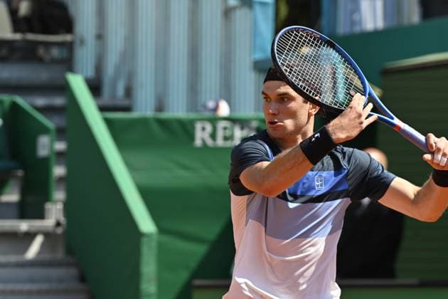 Tennis : Rolex Monte Carlo Masters 2025 - ATP, Tennis Herren - 10 04 2025 Tennis : Rolex Monte Carlo Masters 2025 - Atp - Jack Draper Monaco  Copyright: xChryslenexCaillaudx