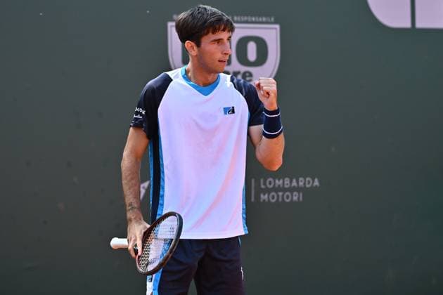 ATP, Tennis Herren Atkinsons Monza Open 2025 Matteo Gigante of Italy participates in the ATP Challenger Atkinsons Monza Open 2025 at Villa Reale Tennis in Monza, Italy, on April 10, 2023. Monza Italy  Copyright: xMichelexMaravigliax originalFilename:maraviglia-tennisat250410_np4Qn.jpg