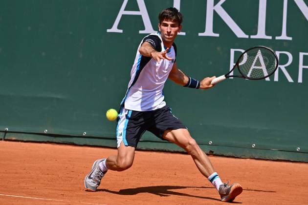 ATP, Tennis Herren Atkinsons Monza Open 2025 Matteo Gigante of Italy participates in the ATP Challenger Atkinsons Monza Open 2025 at Villa Reale Tennis in Monza, Italy, on April 10, 2023. Monza Italy  Copyright: xMichelexMaravigliax originalFilename:maraviglia-tennisat250410_npfGo.jpg