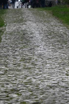10-04-2025 Allenamento Paris - Roubaix 2025; Arenberg; 