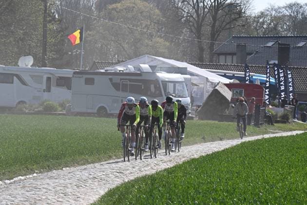 10-04-2025 Allenamento Paris - Roubaix 2025; 2025, Intermarche - Wanty; Gyrmai Hailu, Biniam; Moulin De Vertain; 