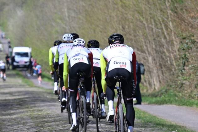 10-04-2025 Allenamento Paris - Roubaix 2025; 2025, Intermarche - Wanty; Arenberg; 