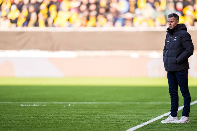 250410 Kjetil Knutsen, head coach of Bodo Glimt, during the UEFA Europa League quarter final football match between Bodo Glimt and Lazio on April 10, 2025 in Bodo Photo Marius Simensen BILDBYRAN COP 238 bbeng bodo bodo glimt football fotball fotboll kvartfinale lazio quarter final soccer uefa europa league  Copyright: MARIUSxSIMENSEN BB250410BB556