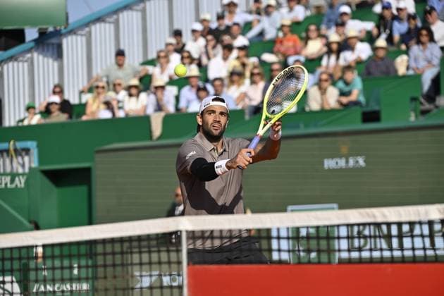 Tennis : Rolex Monte Carlo Masters 2025 - ATP, Tennis Herren - 10 04 2025 Tennis : Rolex Monte Carlo Masters 2025 - Atp - Matteo Berrettini Monaco  Copyright: xChryslenexCaillaudx