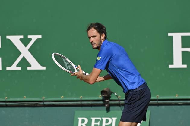 Tennis : Rolex Monte Carlo Masters 2025 - ATP, Tennis Herren - 10 04 2025 Tennis : Rolex Monte Carlo Masters 2025 - Atp - Daniil Medvedev Monaco  Copyright: xChryslenexCaillaudx