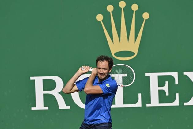 Tennis : Rolex Monte Carlo Masters 2025 - ATP, Tennis Herren - 10 04 2025 Tennis : Rolex Monte Carlo Masters 2025 - Atp - Daniil Medvedev Monaco  Copyright: xChryslenexCaillaudx