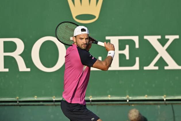 Tennis : Rolex Monte Carlo Masters 2025 - ATP, Tennis Herren - 10 04 2025 Tennis : Rolex Monte Carlo Masters 2025 - Atp -Grigor Dimitrov Monaco  Copyright: xChryslenexCaillaudx