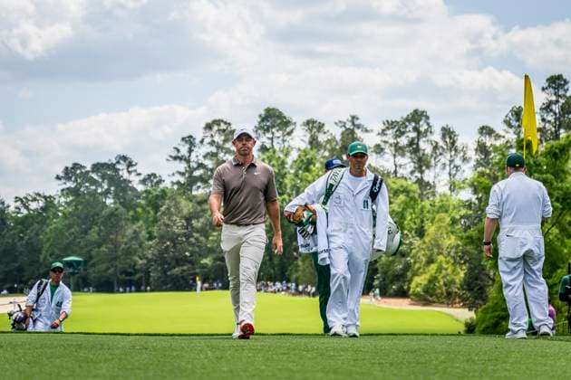 250410 Rory McIlroy of Northern Ireland during the first round of the 2025 Masters Golf Tournament on April 10, 2025 in Augusta Photo Petter Arvidson BILDBYRAN kod PA PA1007 bbeng golf masters the masters augusta us masters  Copyright: PETTERxARVIDSON BB250410PA102