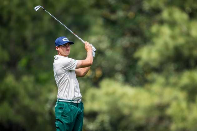 250410 Ludvig Aberg of Sweden during the first round of the 2025 Masters Golf Tournament on April 10, 2025 in Augusta Photo Petter Arvidson BILDBYRAN kod PA PA1007 bbeng golf masters the masters augusta us masters  Copyright: PETTERxARVIDSON BB250410PA107