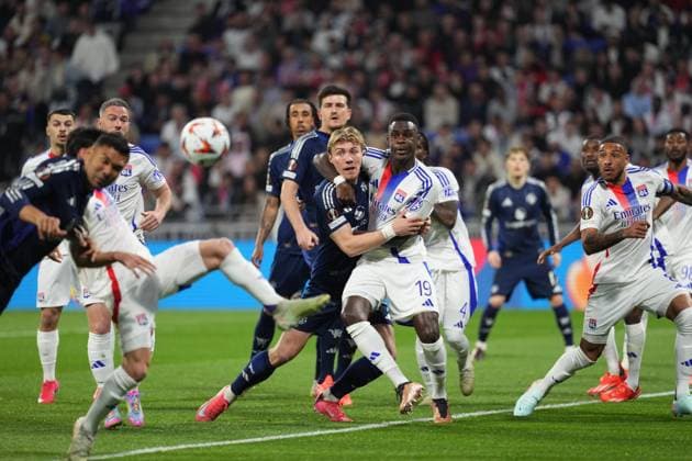 Football, EL, Olympique Lyon - Manchester United
