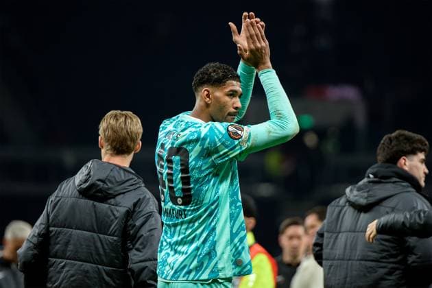 London, England, April 10 2025: Kaua Santos (40 Eintracht Frankfurt) after the UEFA Europa League game between Tottenham Hotspur and Eintracht Frankfurt at Tottenham Hotspur Stadium in London, England. (Pedro Porru SPP) Copyright: xPedroxPorrux xSPPx spp-en-PePoSp-4F8A3209_DxO