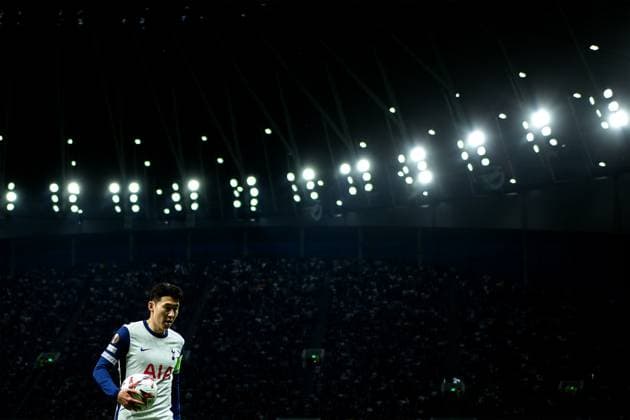 London, England, April 10 2025: Heung-Min Son (7 Tottenham Hotspur) during the UEFA Europa League game between Tottenham Hotspur and Eintracht Frankfurt at Tottenham Hotspur Stadium in London, England. (Pedro Porru SPP) Copyright: xPedroxPorrux xSPPx spp-en-PePoSp-HE5A0155_DxO