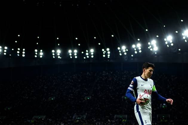 London, England, April 10 2025: Heung-Min Son (7 Tottenham Hotspur) during the UEFA Europa League game between Tottenham Hotspur and Eintracht Frankfurt at Tottenham Hotspur Stadium in London, England. (Pedro Porru SPP) Copyright: xPedroxPorrux xSPPx spp-en-PePoSp-HE5A0163_DxO